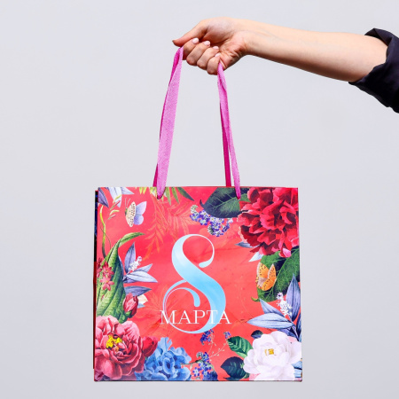 Пакет подарочный 8 МАРТА 30х30х30см Пакет подарочный 8 МАРТА 30х30х30см