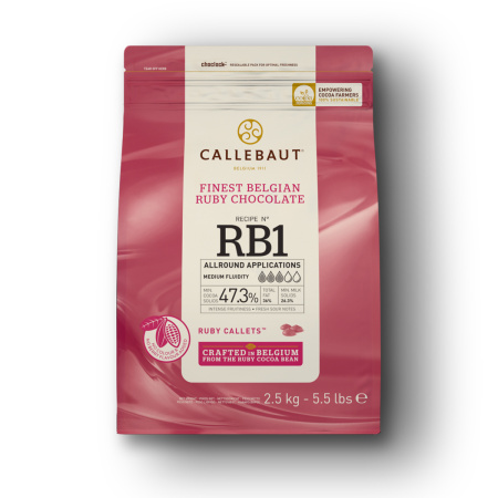 Шоколад Callebaut Ruby 2,5кг