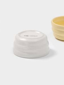 Набор чаш-салатников ЗЕФИР 250мл 2 штуки БЕЛЫЙ и ЖЕЛТЫЙ