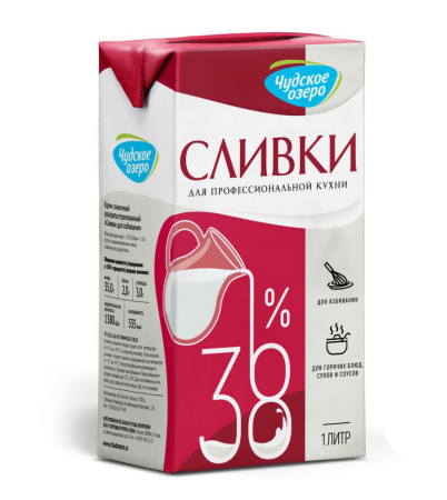 Сливки Чудское Озеро 38% 1л