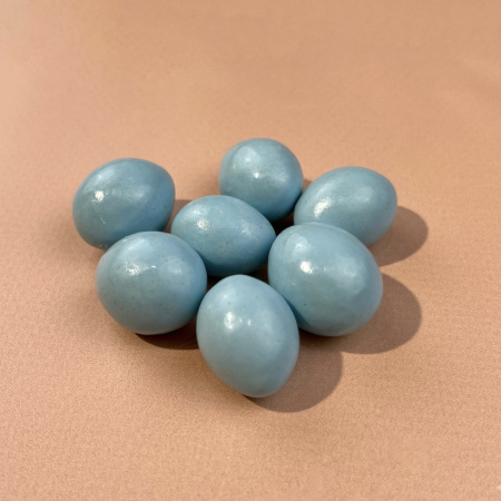 Драже ЯЙЦА с хрустящей начинкой ГОЛУБЫЕ 25 грамм