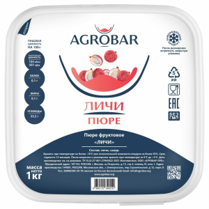 Пюре Агробар Личи 1кг