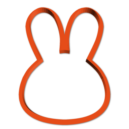 Вырубка "Голова кролика, зайца" 11см