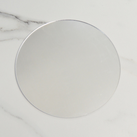 Топпер акриловый зеркальный КРУГ Зеркало 14см серебро Топпер акриловый зеркальный КРУГ Зеркало 14см серебро