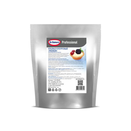 Крахмал кукурузный PREMIUM Dr.Bakers 500 грамм