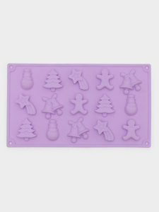 Силиконовая форма ЁЛОЧКИ-ИГОЛОЧКИ 15 ячеек