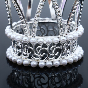 КОРОНА для торта С КАМНЯМИ 6см серебро КОРОНА для торта С КАМНЯМИ 6см серебро