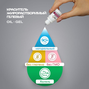 Краситель KREDA OIL-gel 16 королевский синий 10мл