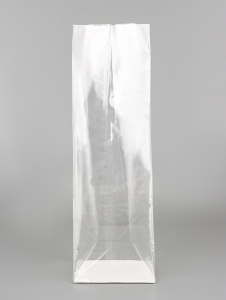 Пакет с жестким дном 14х14х45см (прозрачный) 1 штука