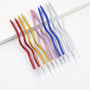 Свечи для торта коктейльные "Серпантин" РАЗНОЦВЕТНЫЕ 10 штук 15см Свечи для торта коктейльные "Серпантин" РАЗНОЦВЕТНЫЕ 10 штук 15см