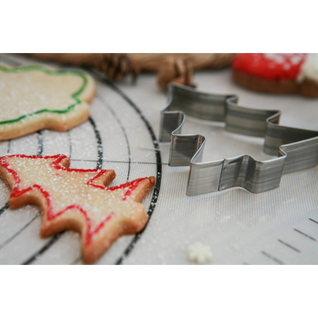 Вырубка металлическая Елочка 6,5х8х1,5см