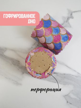 Форма "Кулич" D70мм Н85мм "ВИТРАЖИ" 150гр (10шт)
