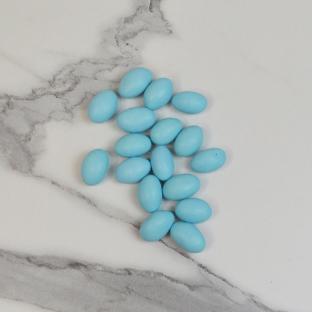 Драже ЯЙЦА с хрустящей начинкой ГОЛУБЫЕ 25 грамм