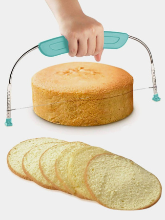 Струна для нарезки бисквита 26см ГОЛУБАЯ (одна струна)