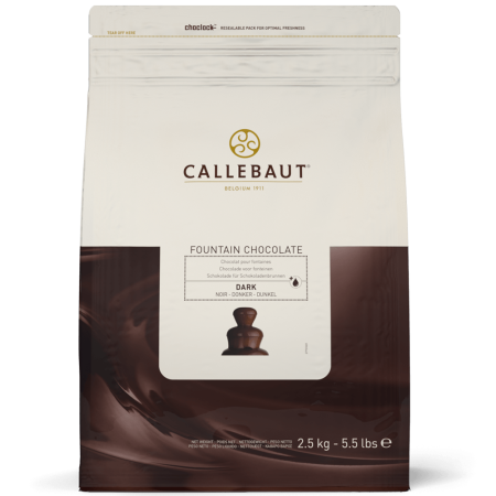 Шоколад для фонтанов Callebaut, темный шоколад 56,9% 2,5кг