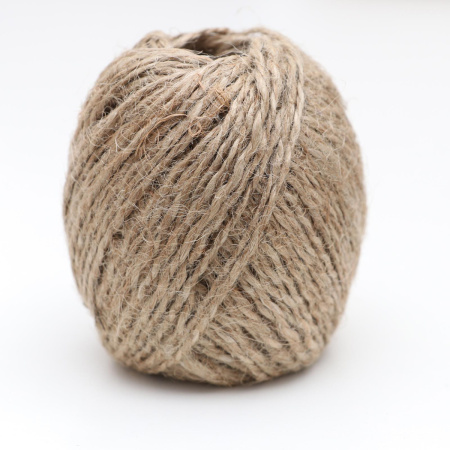 Шпагат джутовый двухниточный КОРИЧНЕВЫЙ 50м