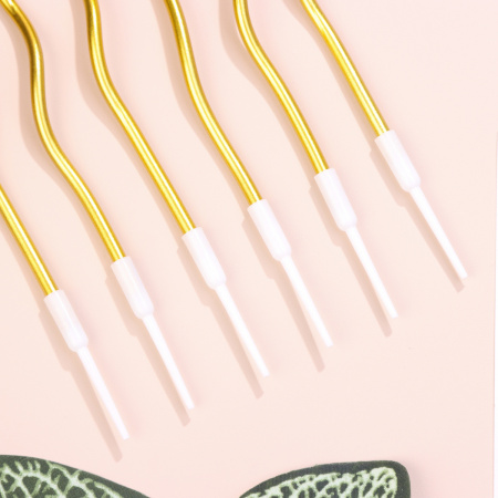 Свечи для торта коктейльные "Серпантин" ЗОЛОТО 6 штук Свечи для торта коктейльные "Серпантин" ЗОЛОТО 6 штук