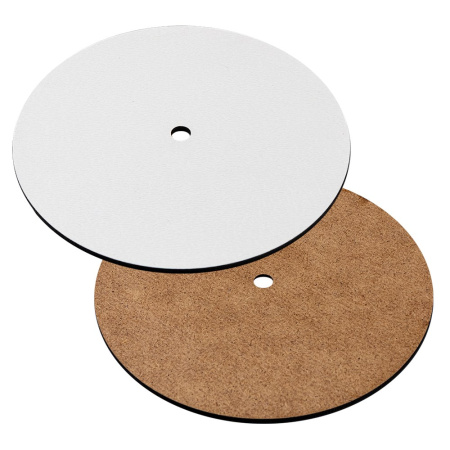 Подложка ЛМДФ деревянная D480мм (толщина 6мм) с отверстием 9,8мм Подложка ЛМДФ деревянная D480мм (толщина 6мм) с отверстием 9,8мм