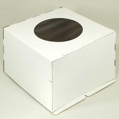 Коробка для торта 400х400х300 с окном Коробка для торта 400х400х300 с окном