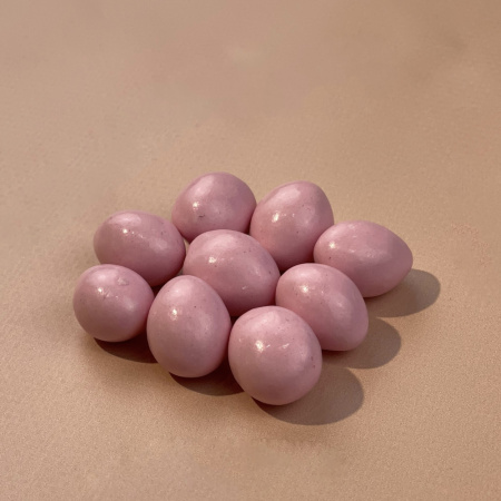 Драже ЯЙЦА с хрустящей начинкой РОЗОВЫЕ 25 грамм