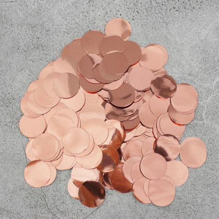 Конфетти фольгированные 1,5см (10 грамм) РОЗОВОЕ ЗОЛОТО Конфетти фольгированные 1,5см (10 грамм) РОЗОВОЕ ЗОЛОТО