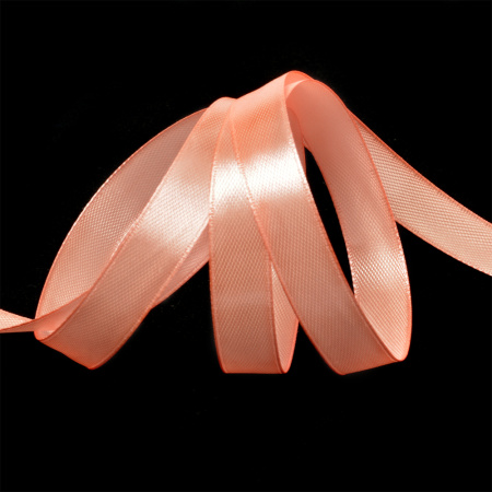 Лента атласная 12мм персиковый (катушка 22,5м) 3068 Лента атласная 12мм персиковый (катушка 22,5м) 3068