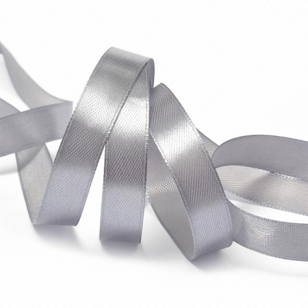 Лента атласная 12мм темно-серый (катушка 22,5м) 3170 Лента атласная 12мм темно-серый (катушка 22,5м) 3170