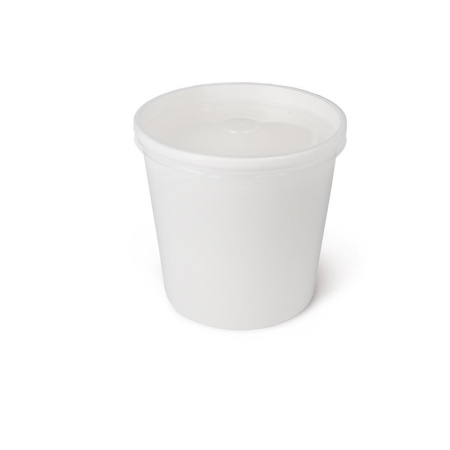 Стакан OSQ SOUP белый с ПРОЗРАЧНОЙ крышкой 95/110х113мм Стакан OSQ SOUP белый с ПРОЗРАЧНОЙ крышкой 95/110х113мм