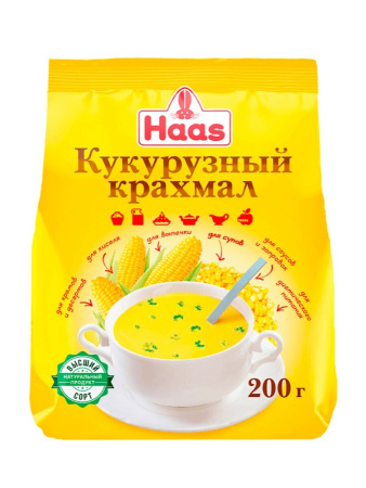 Крахмал кукурузный HAAS 200 грамм