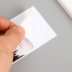 Набор наклеек THANK YOU черно-белые 8х5см 50 штук