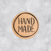 Набор наклеек "Hand Made" 4х4см 50 штук