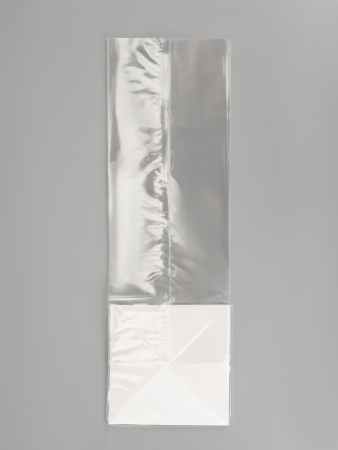 Пакет с жестким дном 14х14х45см (прозрачный) 1 штука