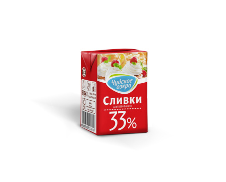 Сливки Чудское Озеро 33% 0,2л