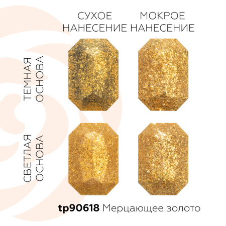 Сухие пищевые блестки МЕРЦАЮЩЕЕ ЗОЛОТО F3583, 5 грамм Сухие пищевые блестки МЕРЦАЮЩЕЕ ЗОЛОТО F3583, 5 грамм