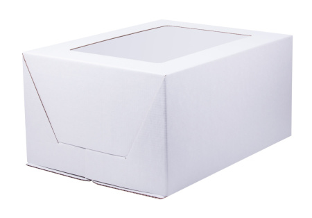 Коробка для торта 300х400х200 С ОКНОМ сборка-конверт Коробка для торта 300х400х200 С ОКНОМ сборка-конверт