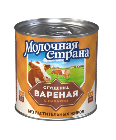 Вареная сгущенка Молочная Страна 370 грамм