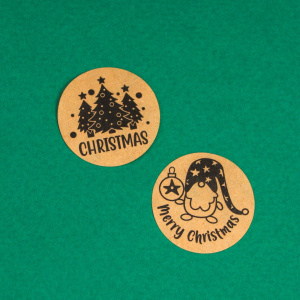 Набор наклеек CHRISTMAS 2,5х2,5см 500 штук